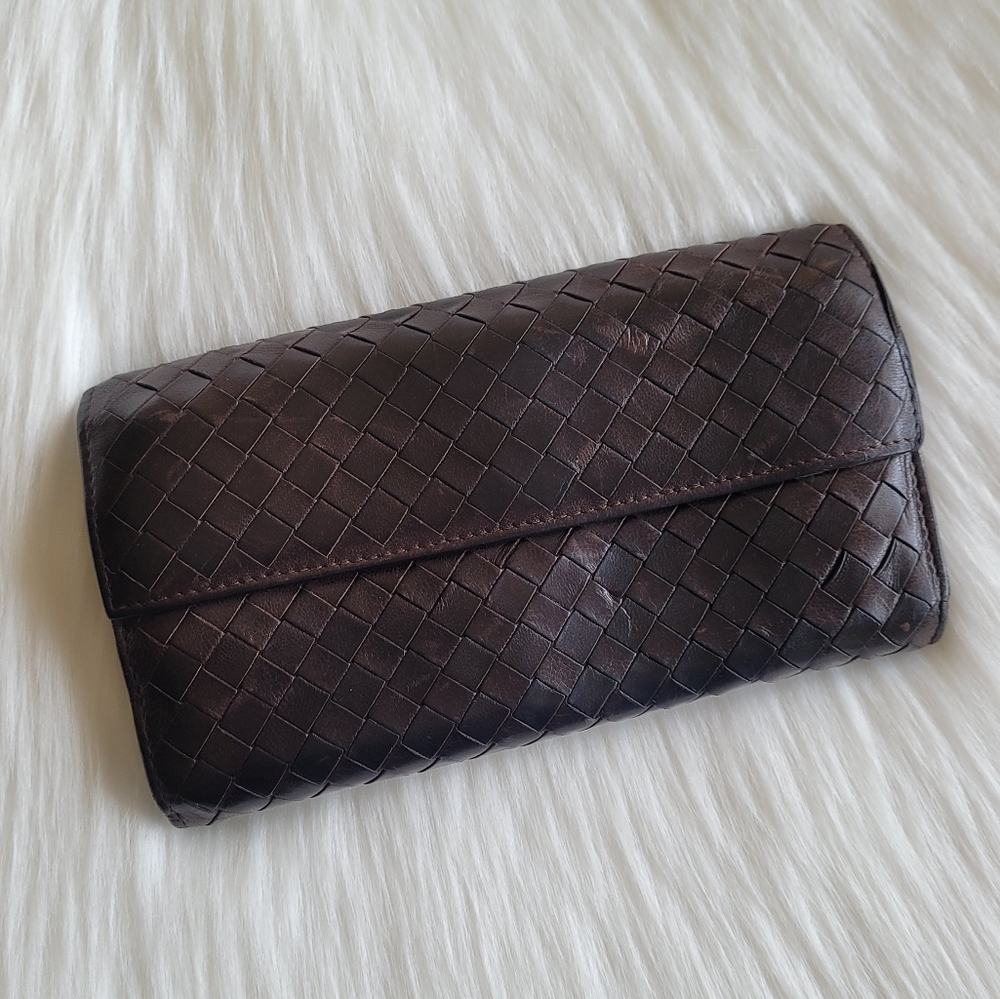 Bottega Veneta Intrecciato Bifold Long Wallet